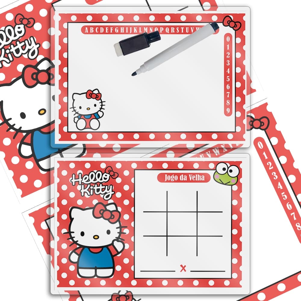 Kit com 10 Lembrancinha Hello Kitty Lousa Mágica Mimo para Convidados.