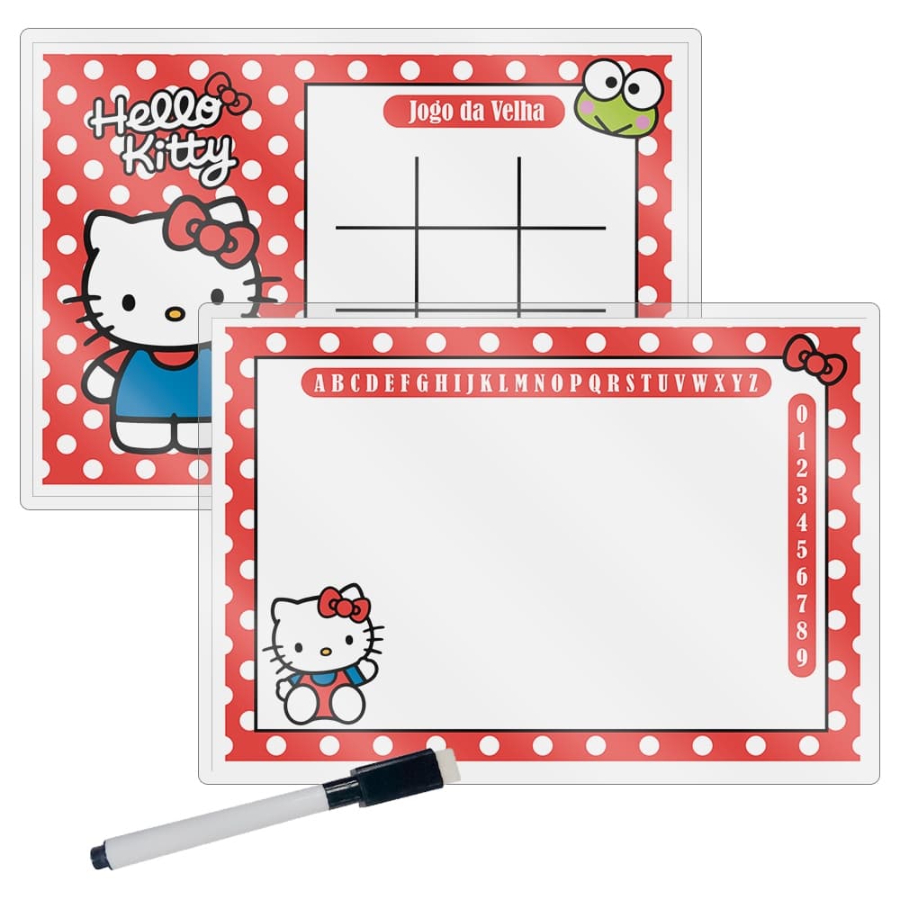 Lousa Mágica com 20 kits Tema Hello Kitty Lembrancinha p/ aniversário