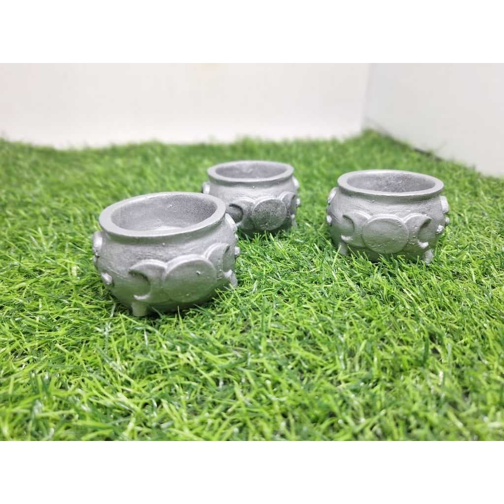 10 Unidades Caldeirão de Bruxa Incensário Kit em Resina 6.5 cm