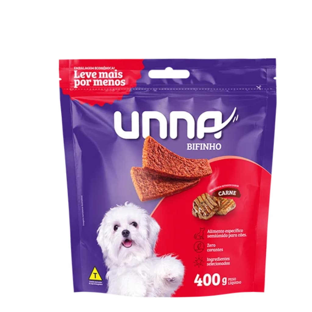 Bifinho Unna Carne para Cães – Saboroso, Nutritivo e Saudável