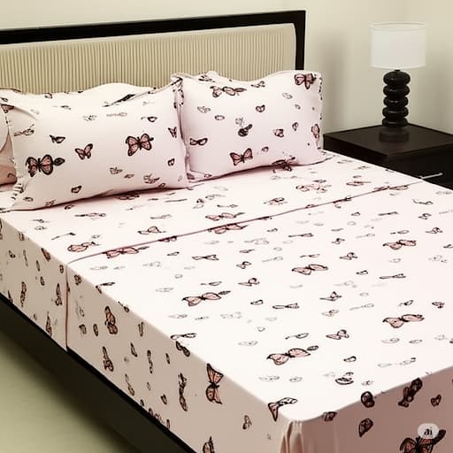 Lençol Queen Estampado com Elástico 100% Algodão + 2 Fronhas - BELLA DECOR