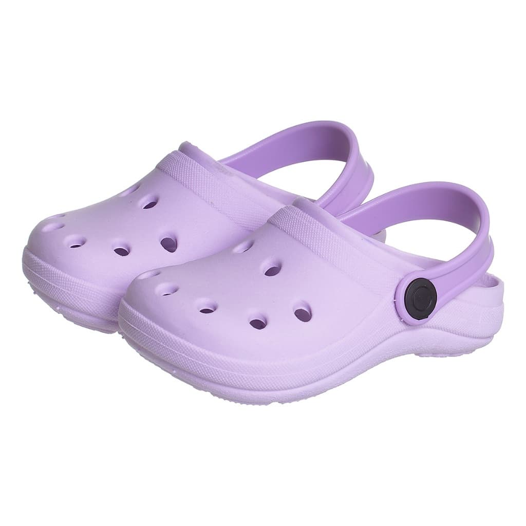 Babucha Infantil Menina Leve Confortável Liso Antiderrapante Lilas