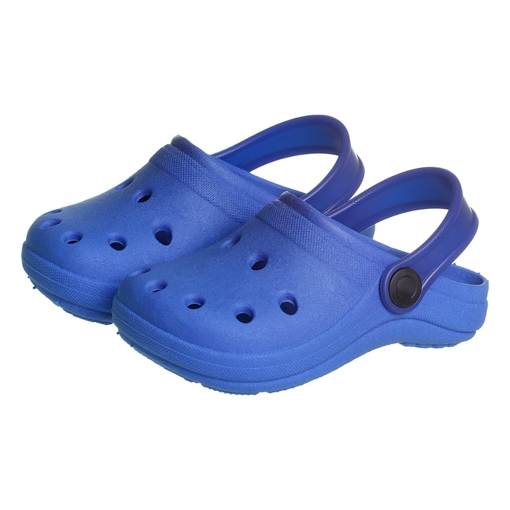 Babucha Infantil Menino Leve Confortável Liso Antiderrapante Azul Royal