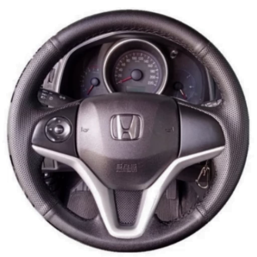 Capa de Volante Costurada Premium Honda Fit City 2015 A 2019