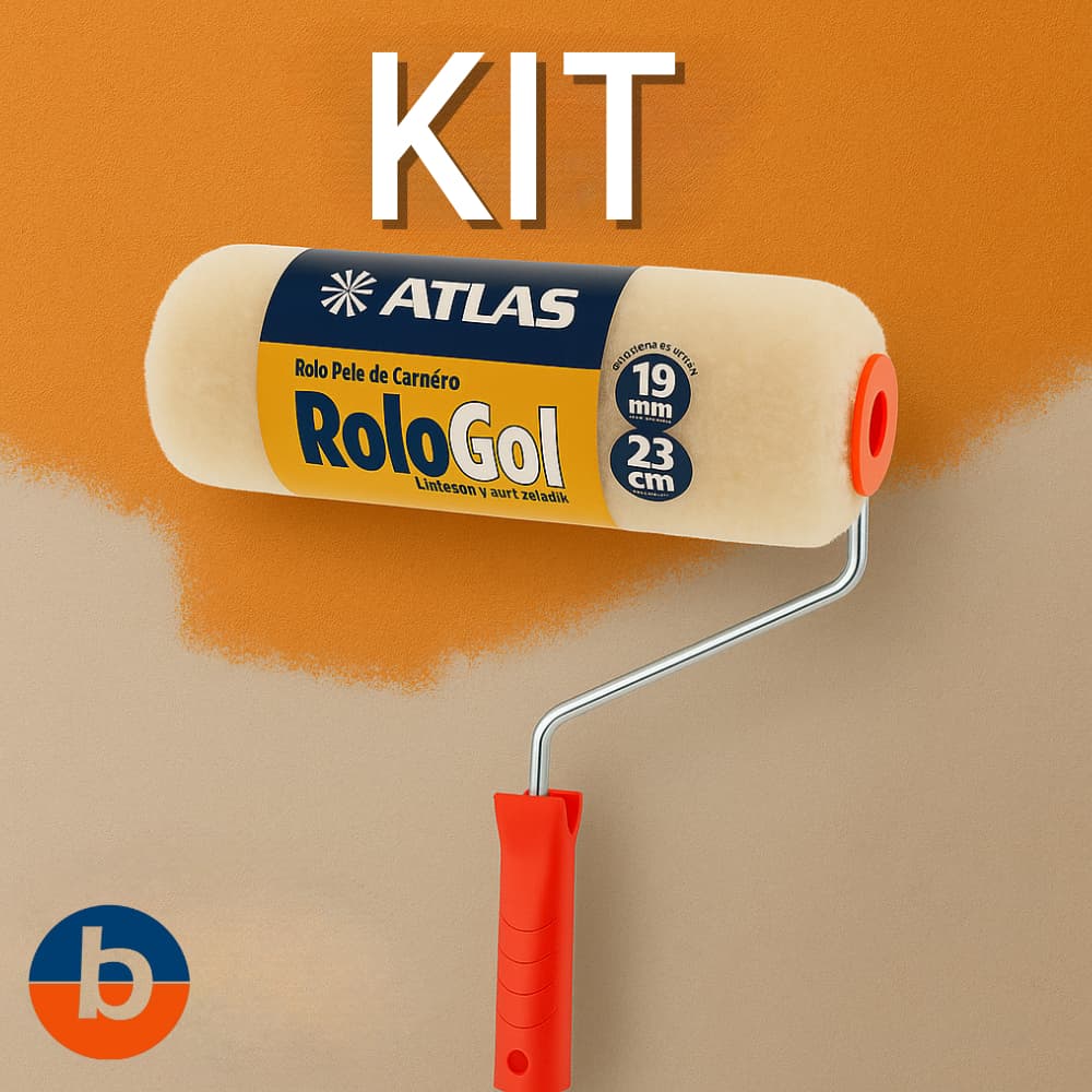 Kit Preparo Tintas Garfo Suporte Para Rolo De Pintura Rolo de Pintura Gol Industrial