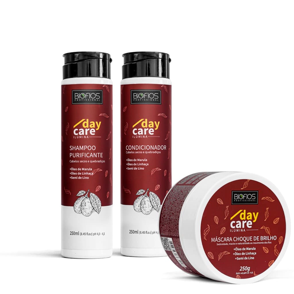 Kit Banho De Verniz Hidratação Profunda Brilho Extremo - Kit Ilúmina - Biofios Profissional