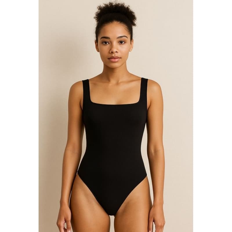 KIT 2 BODY FEMININO DECOTE QUADRADO REGATA SUPLEX PREMIUM