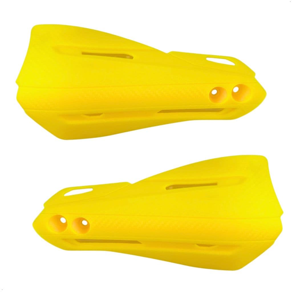Protetor Mão Rx Moto Amarelo Manopla Punho Nylon Kit Com 2