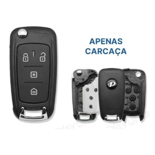 Capa Carcaça Reposição Chave Canivete Alarme Positron PX80 Original Premium 4 Botões