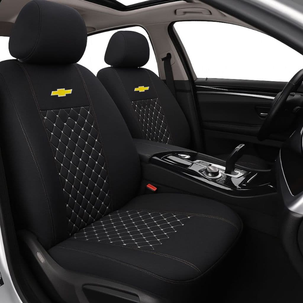 CAPA DE BANCO SUPER PRIME CHEVROLET TECIDO AUTOMOTIVO COM BORDADO - PERFEITA PARA O VEÍCULO