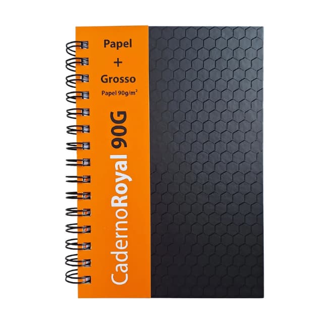 Caderno 1/4 Pequeno ROYAL PAPER Pautado 80 folhas 90g/m²