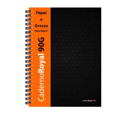 Caderno Royal 90grs 80fls Pautado - 205mm x 280mm - Royal Paper