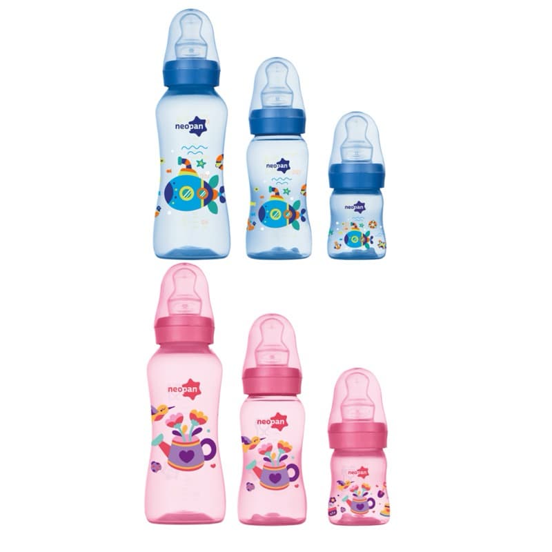 Kit 3 Mamadeiras Criativa Neopan Bico Ortodontico