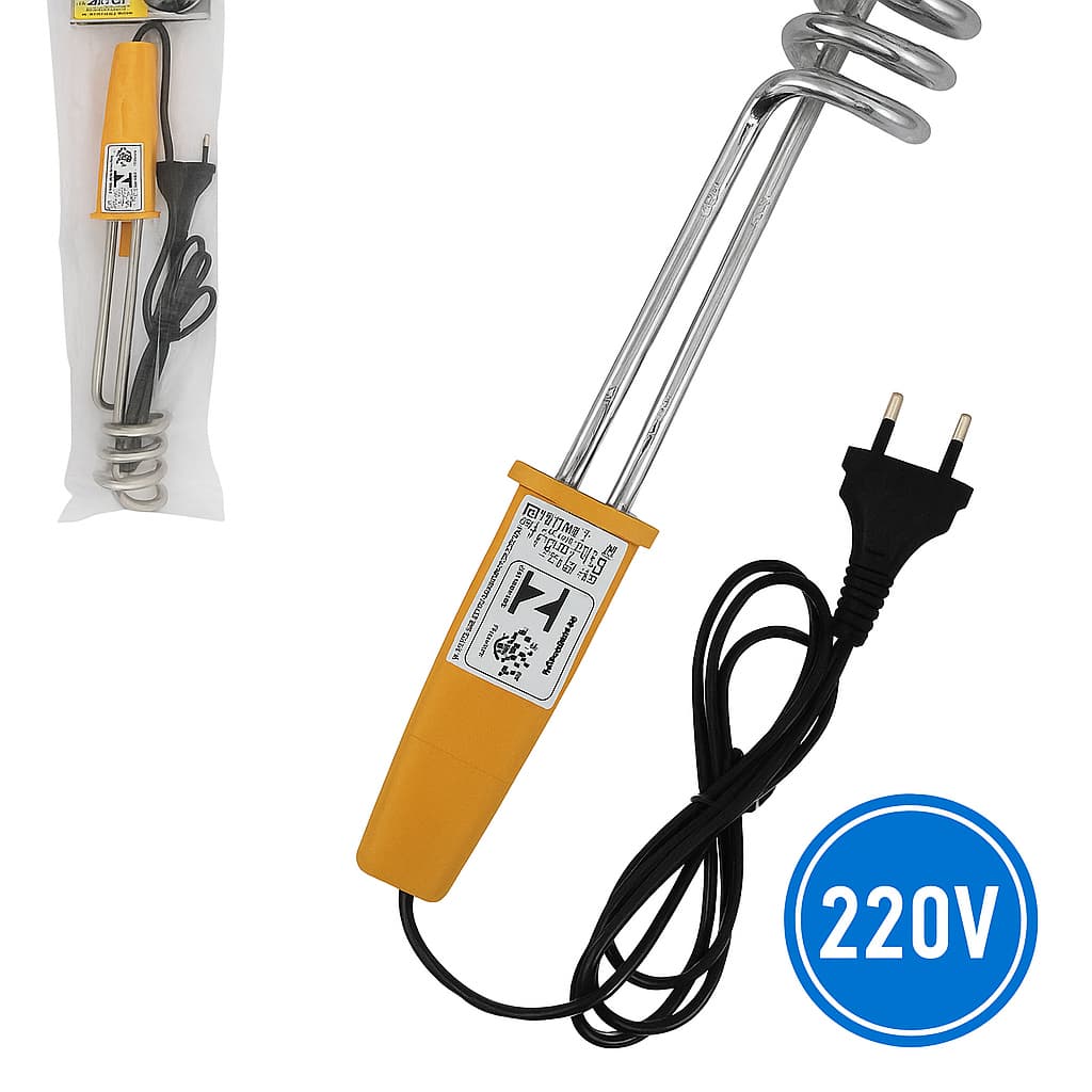 Ebulidor Elétrico Rabo Quente Aquecedor de Água Imersão Portátil Ferve Água 220V 1000W Mergulhão