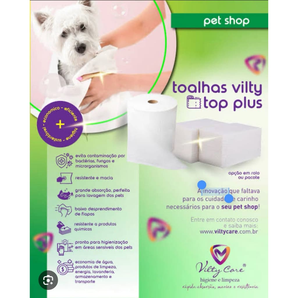 Toalha Descartáveis para Pet Cachorro ou Gato Multiuso Top Plus