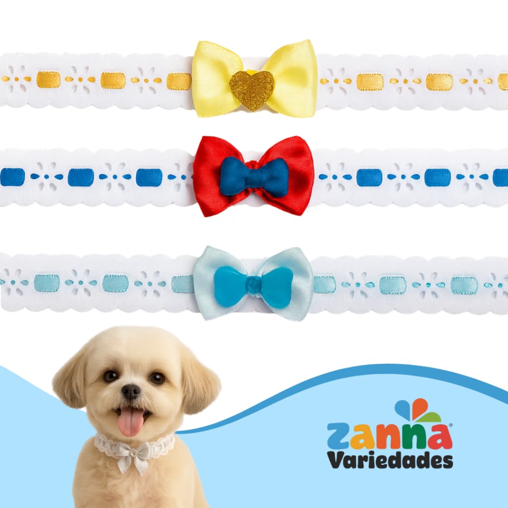 Kit Promocional Gargantilha Pet – Colar para Cachorro 20, 40 ou 60 Unidades para Banho e Tosa