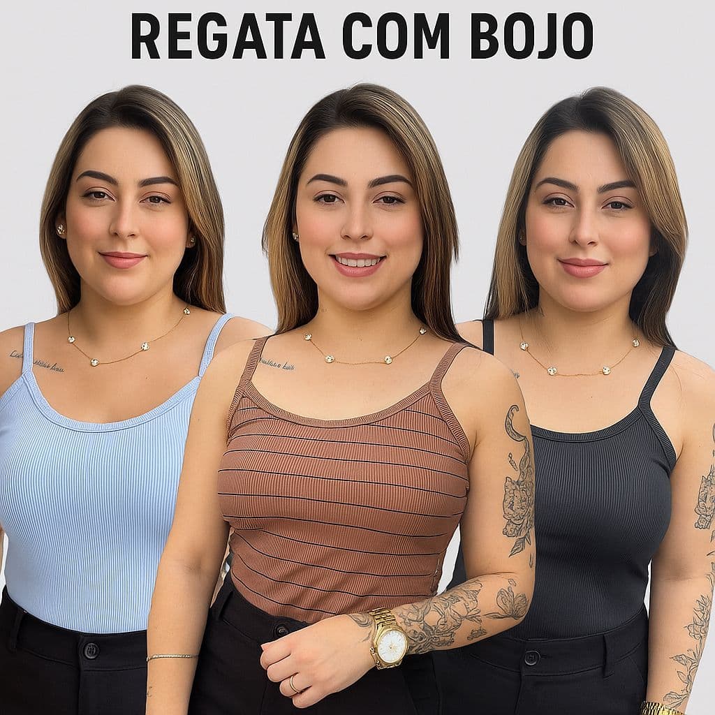 Blusa de Alcinha com Bojo Feminina Ribana Regata Canelada Básica Confortável Blusinha de Alcinha ou Peça Única