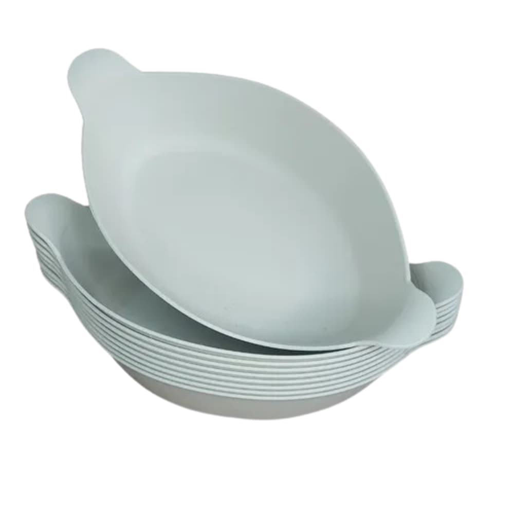 Petisqueira Branca Barquinha 600ml Pote Lanche Mesa Petisco Plástico Resistente Multiuso
