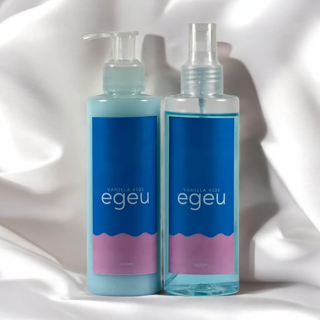 Kit Egeu Vanilla Vibe Hidratante Corporal + Body Splash 200ml (cada)