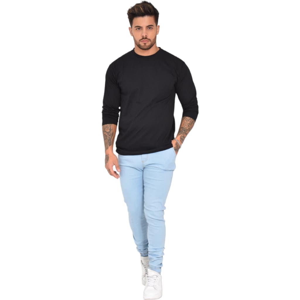 Calça Masculina Jogger Masculina Jeans com Cordão na Cintura