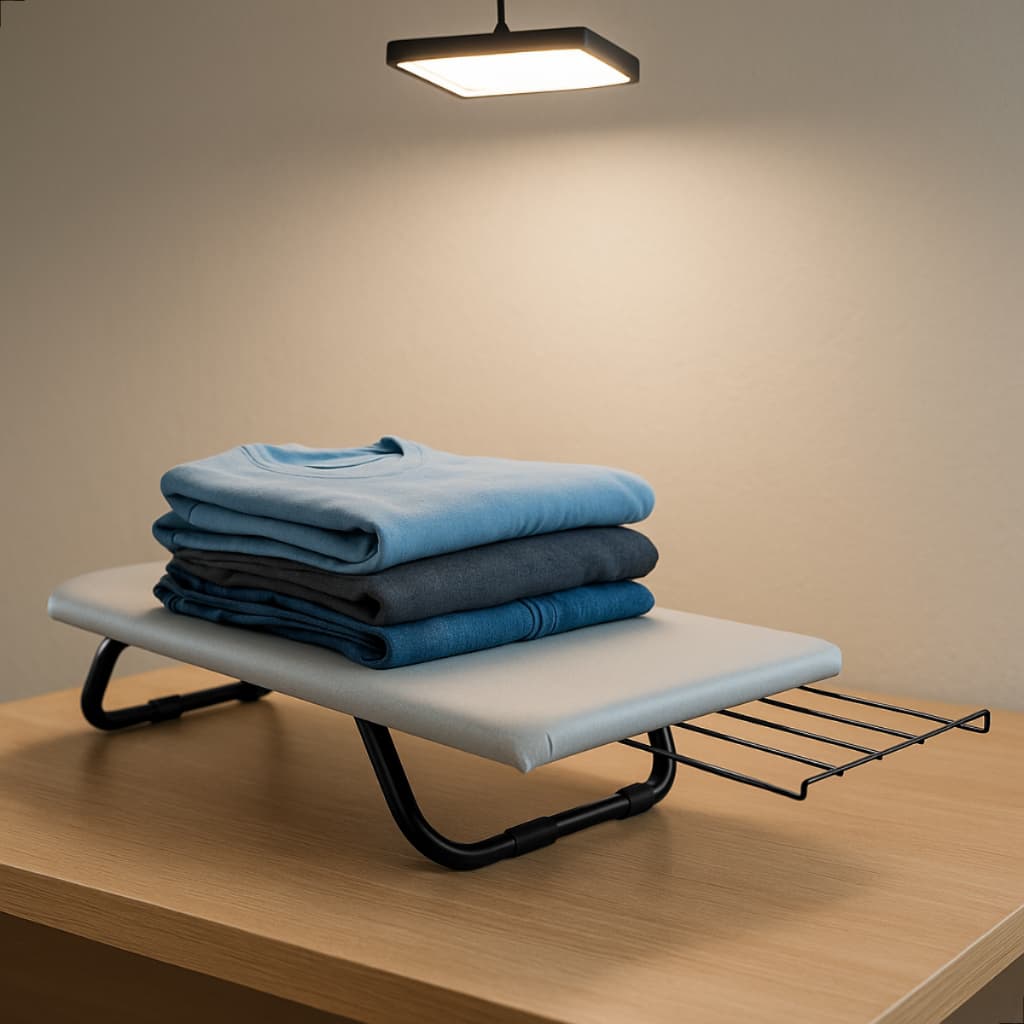 Passadeira Taboa Mesa De Passar Portátil Roupa Em Aço Carbono Extra Forte Com Porta Ferro Reforçada