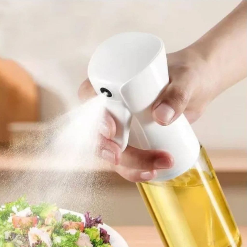 Galheteiro Spray 180ml Vidro Transparente, Controle Preciso de Azeite, Óleo e Molhos, Design Moderno