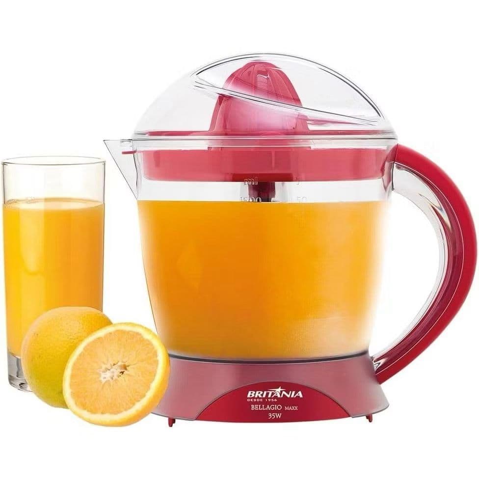 Espremedor de Frutas, Bellagio Maxx, 1,5l, Vermelho Britânia