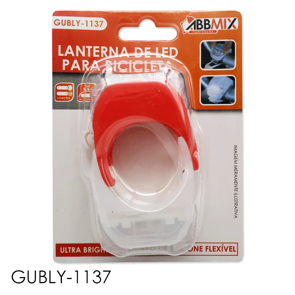 Kit Lanterna Sinalizadores Pisca Bicicleta Bike Led Ciclista - ABBMix - GUBLY-1137