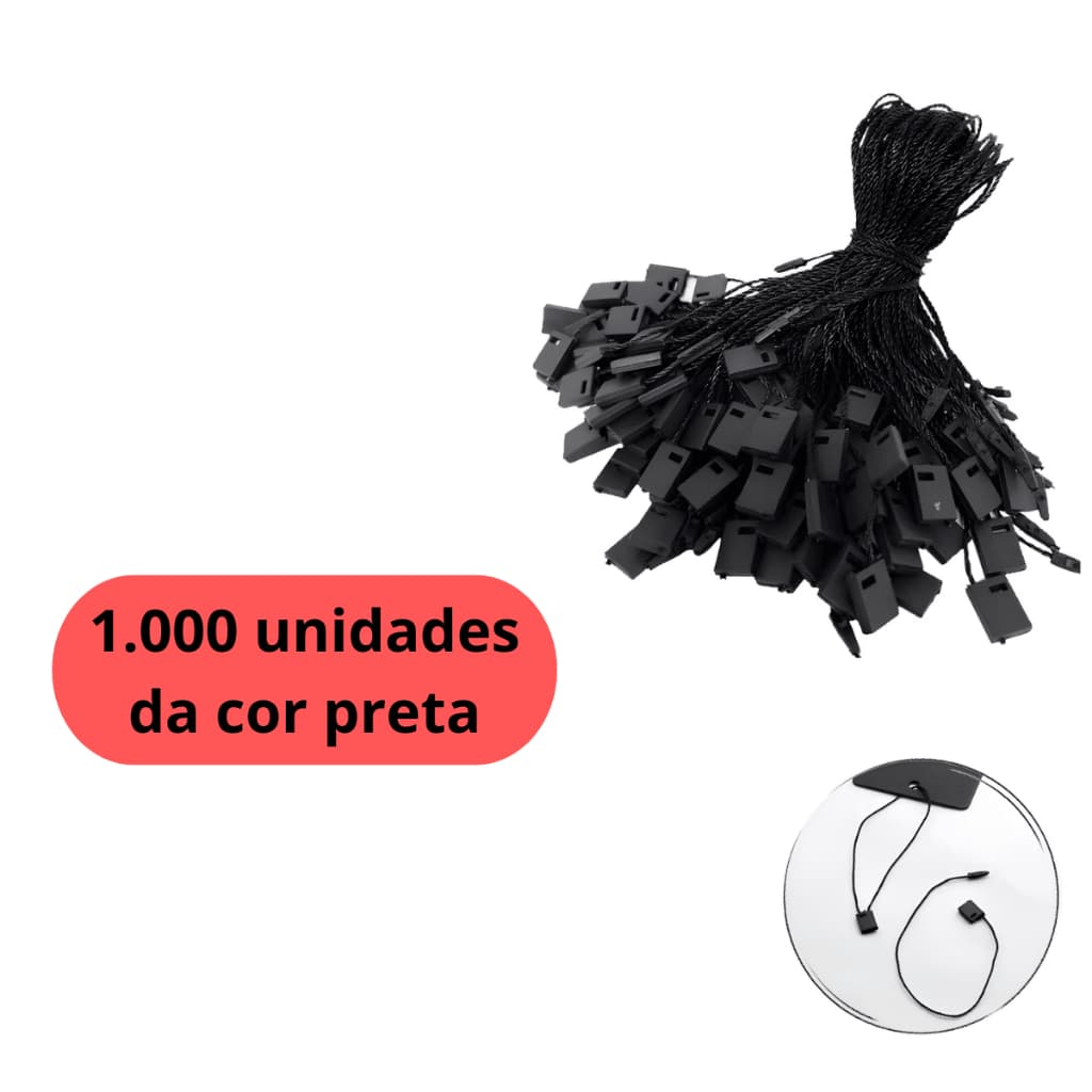 Lacre de Autenticidade/Segurança P/ Etiqueta Tag P/ Roupas e Tecidos Roupa 1.000 Unidades Pin Artesanato