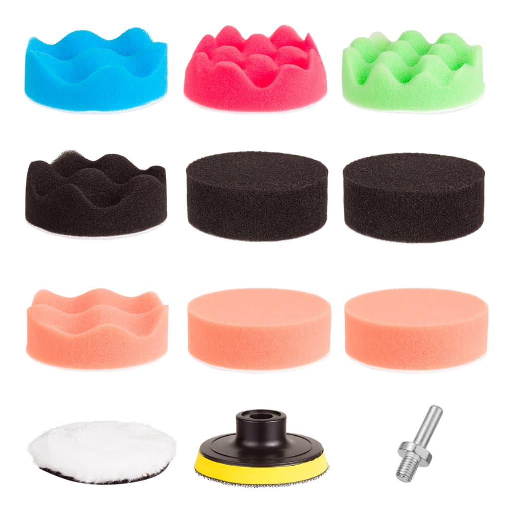 Kit 11 Boinas Polimento Automotivo 3 Pol 8cm Para Furadeira Corte Lustro Brilho JEX