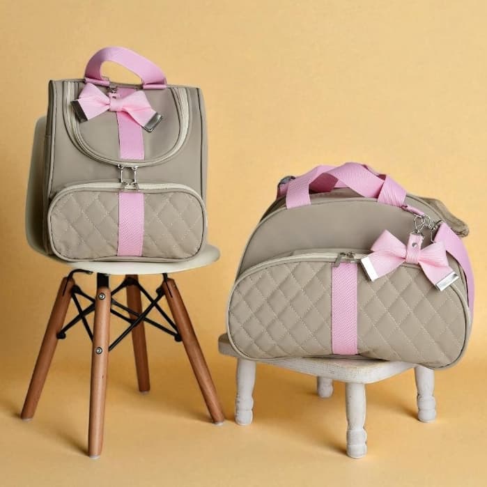 Kit Bolsa Maternidade Menina Mochila Térmica e Impermeável Conjunto Mamãe Bebê De Luxo Premium