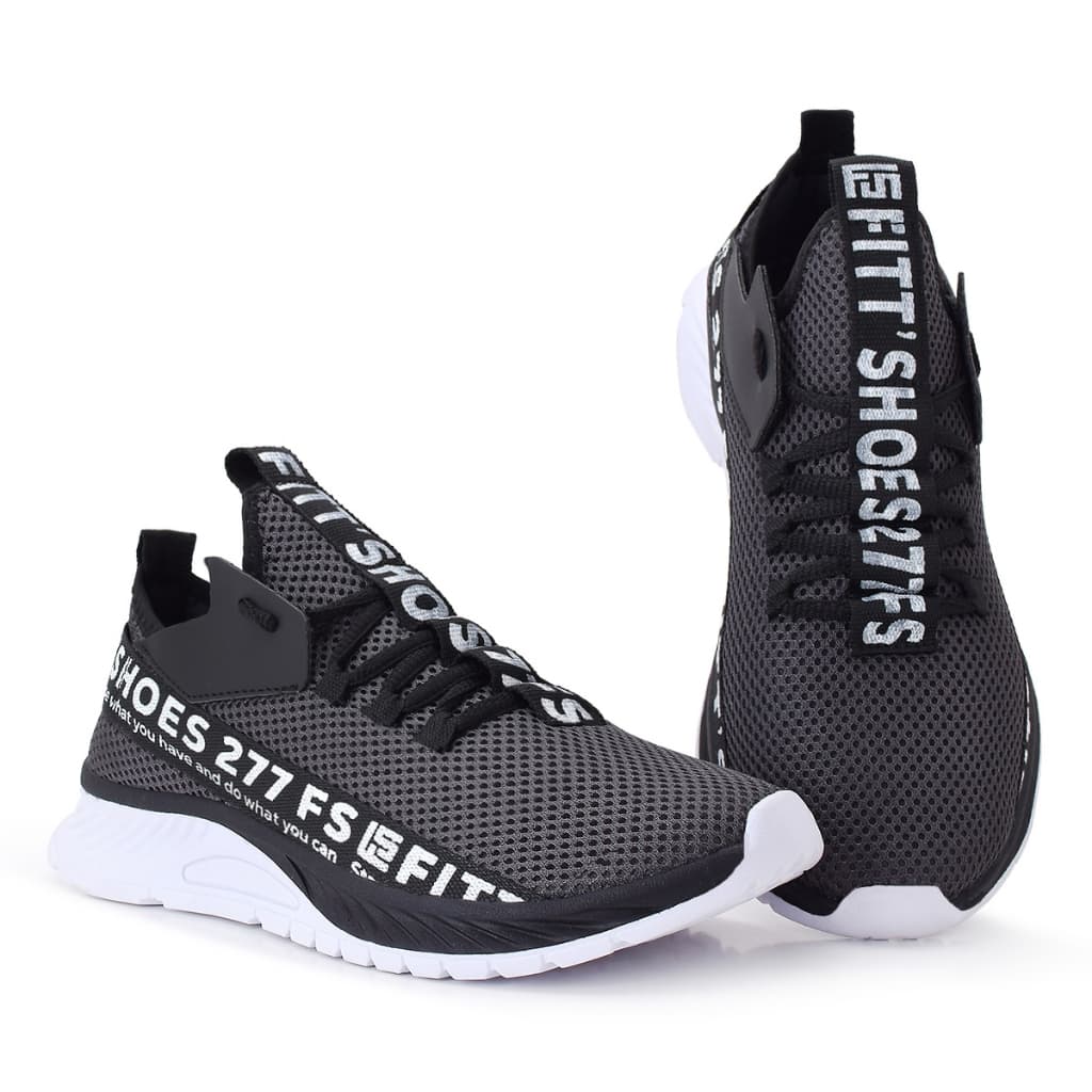 Tênis Cinza Esportivo Flyvo – Estilo, Leveza e Desempenho