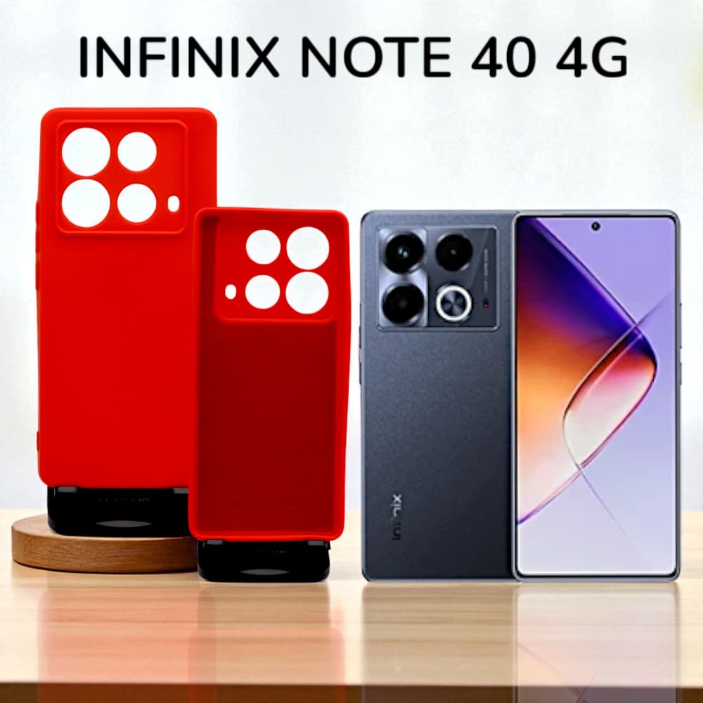 Capa Silicone Com Proteção De Cãmera Para Infinix Note 40 4g