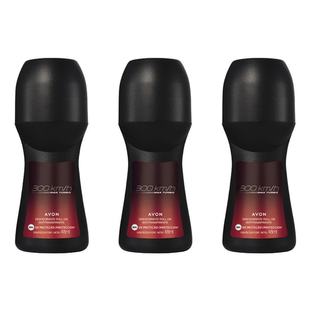Kit com 3 rollons 300Km/H Max Turbo 50 ml cada