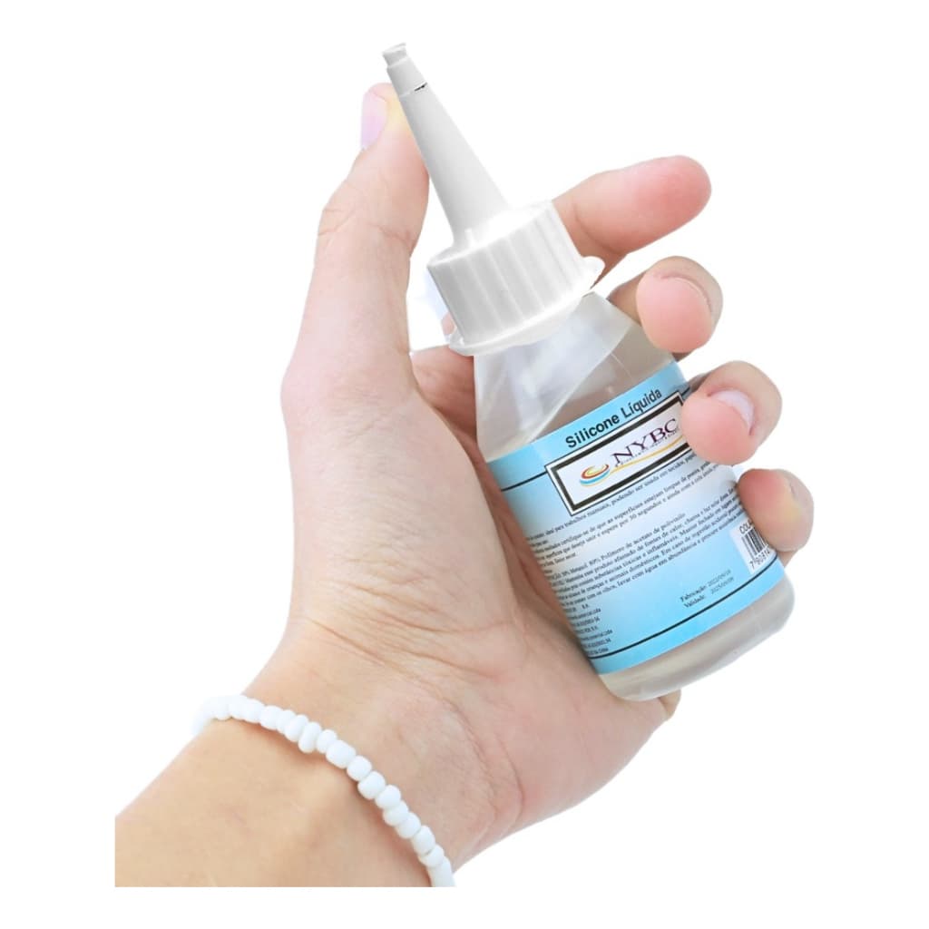 Cola Silicone Líquida Fria Transparente 60ml Para Artesanato NYBC Versatilidade Projetos Manuais
