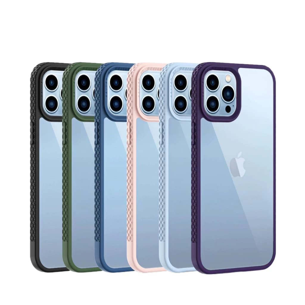KIT 10 Capa Para iPhone Borda Colorida Anti shock iPhone 12 e 12,13,14 Pro Alta Qualidade