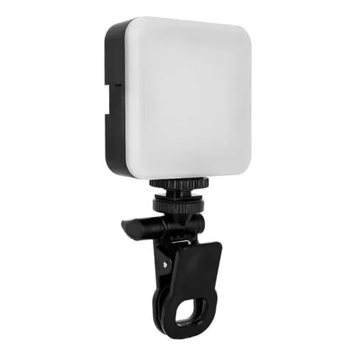 Luz Led Portátil Com Clip-on Para Celular iPad Câmera Vídeo