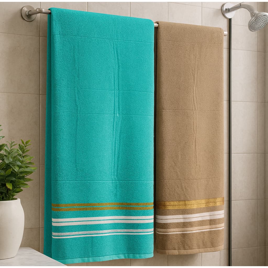 Toalha Banhão Gigante 100% Algodão Kit 2 Unidades Alta Absorção Maciez