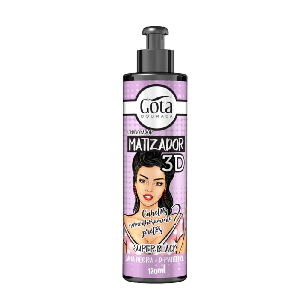 CONDICIONADOR MATIZADOR 3D SUPER BLACK GOTA 120ML