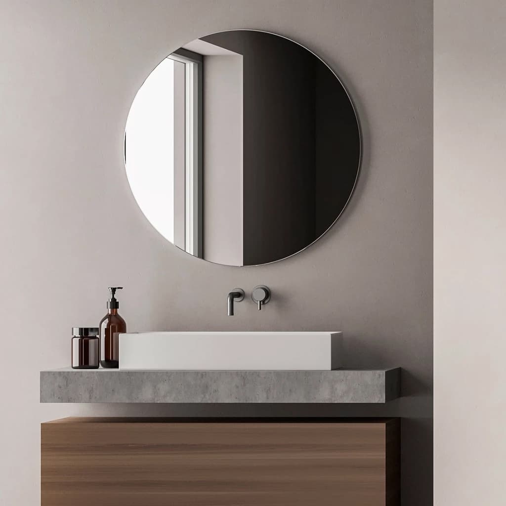 Espelho Redondo Para Banheiro e Quarto Decorativo Parede Sala e Banheiros
