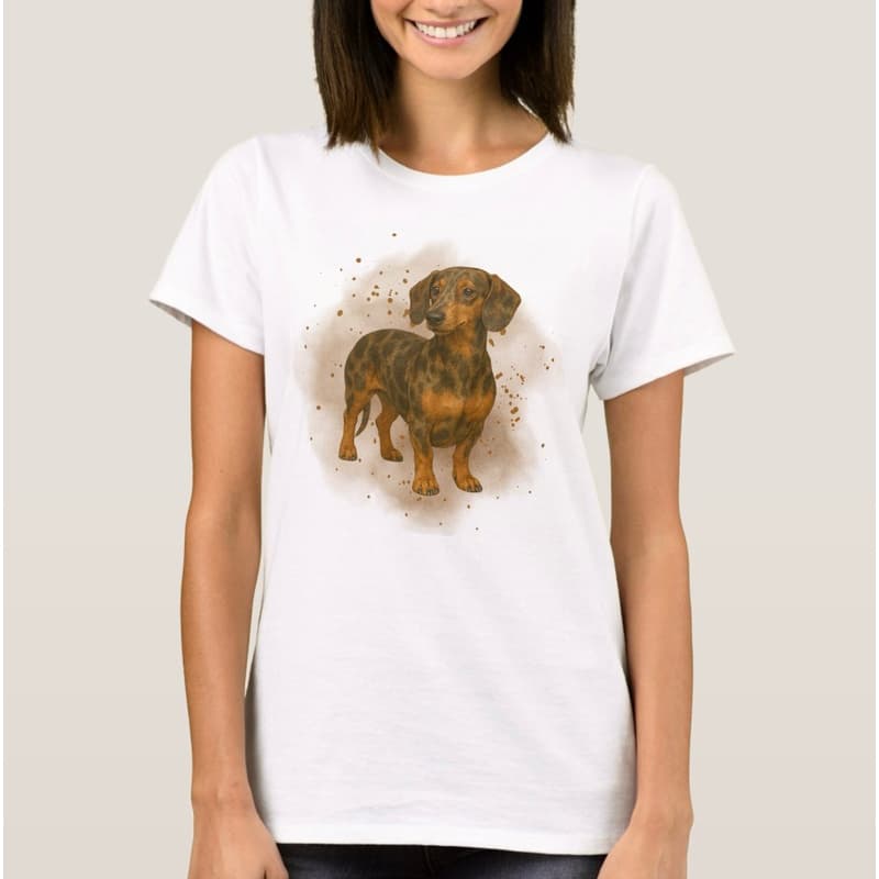 Camiseta Dachshund Mofada Mãe Pai Pet Salsichinha baby look Infantil Unissex