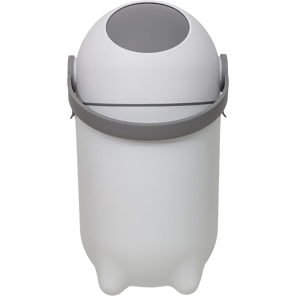 LIXEIRA ANTIODOR PARA FRALDAS BEBÊ REDONDA 10L BRANCA LIXO MÁGICO BUBA