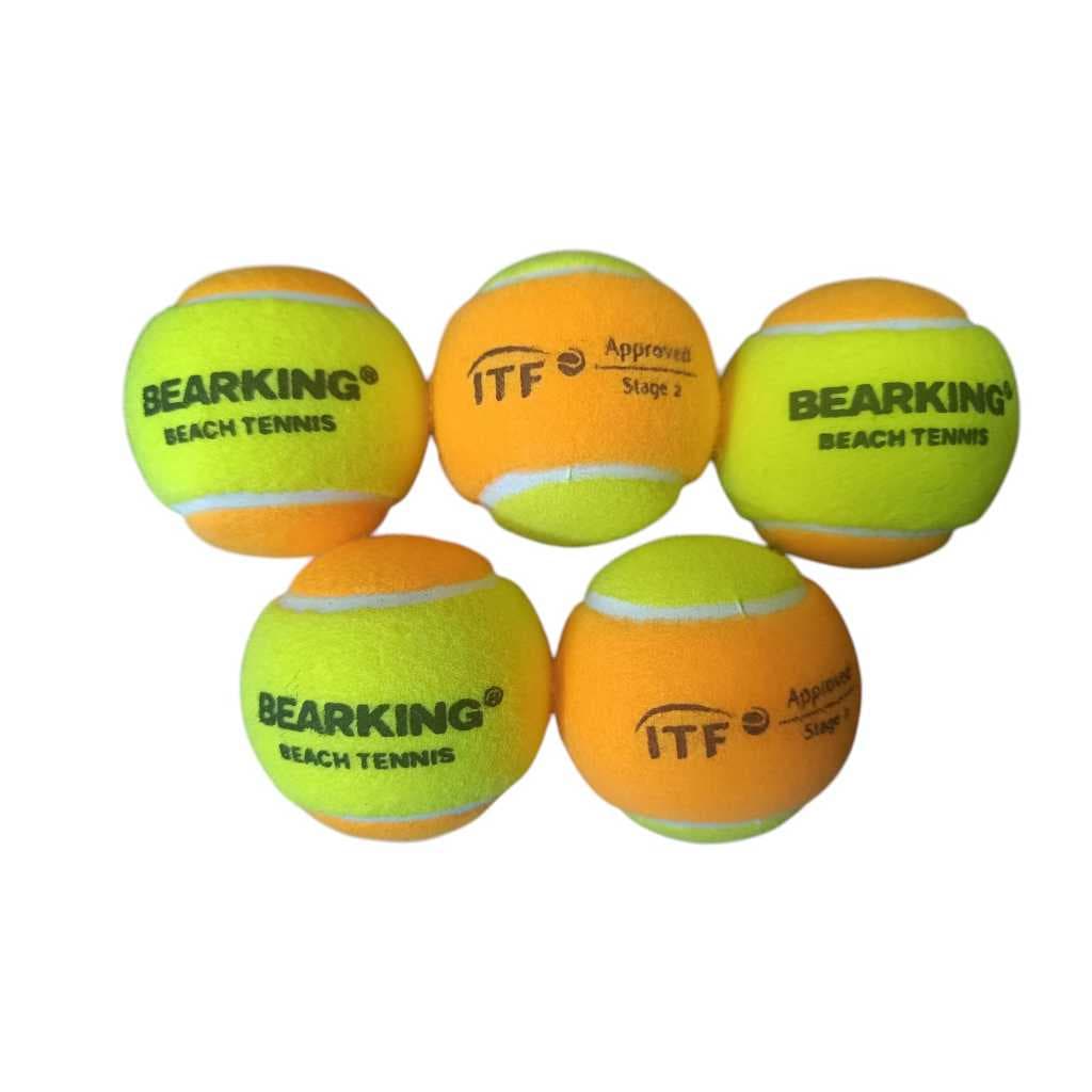 5 Bolas de Beach Tennis Profissinal Feltro Macio Resistente Alta Qualidade Bolinhas Tenis de Praia Atacado