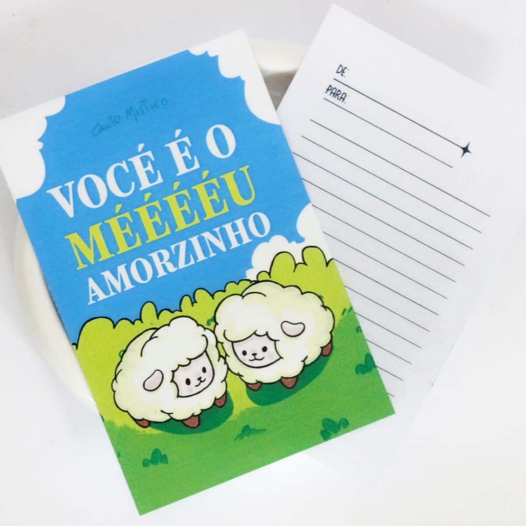 Cartão Presente Ovelha Você é meuuu Amorzinho <3 Dinossauro