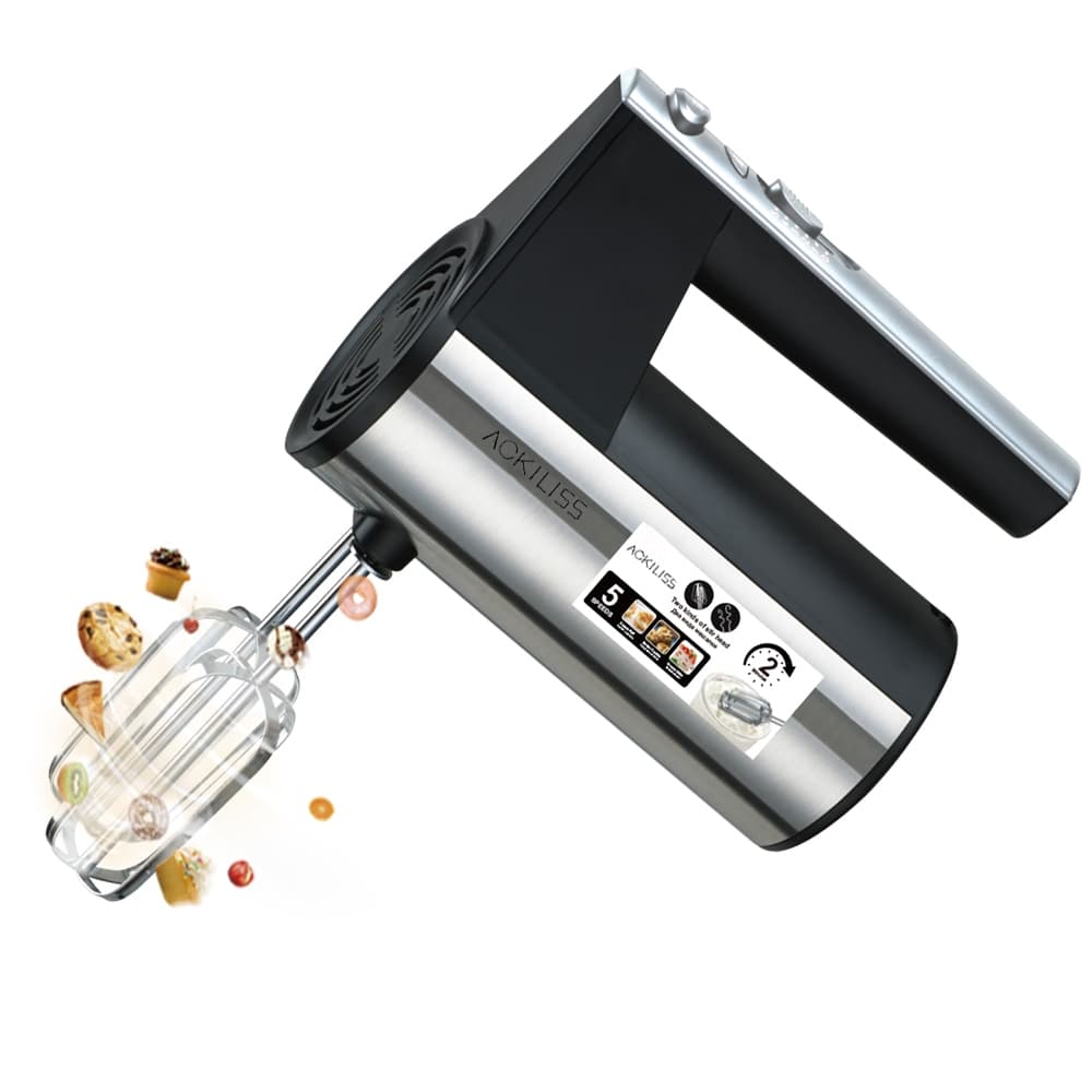 Batedeira Elétrica Inox De Mão Profissional 110v Mixer 800w