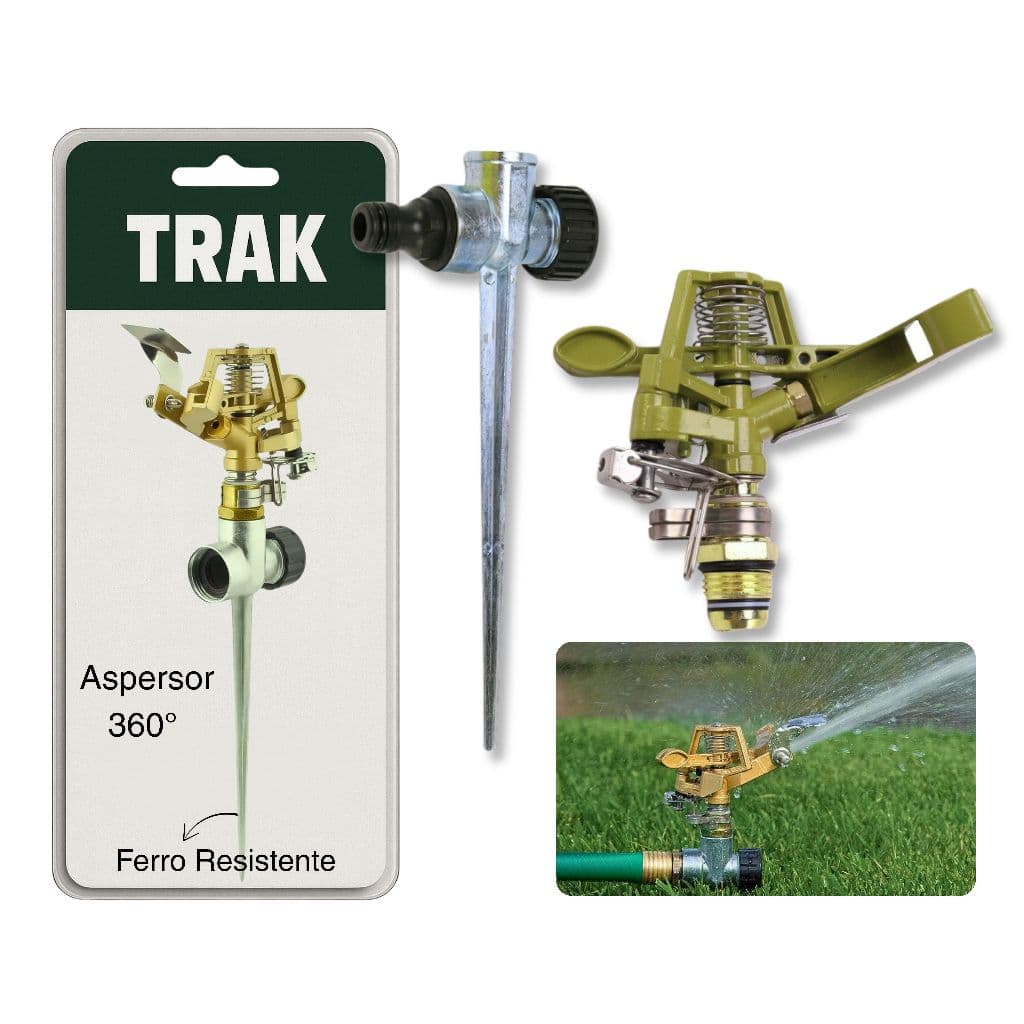 Mini Canhao Americano Aspersor Irrigacao Trak Pivo Jardim kit