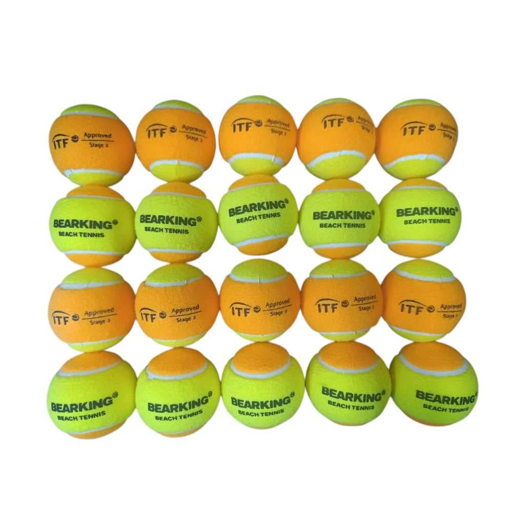 20 Bolas de Beach Tennis Profissinal Feltro Macio Resistente Alta Qualidade Bolinhas Tenis de Praia