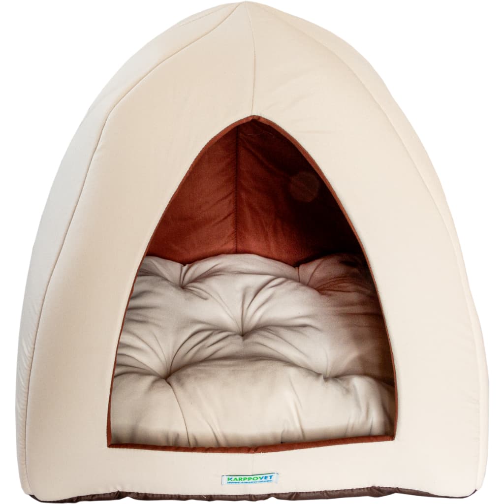 Toca Iglu Gato Cães Caminha 2 em 1 Tenda Luxo Cama Cachorro Gatos Pet Confortável