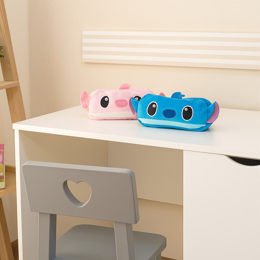 Estojo Stitch De Pelúcia Fofo Divertido - Volta as Aulas