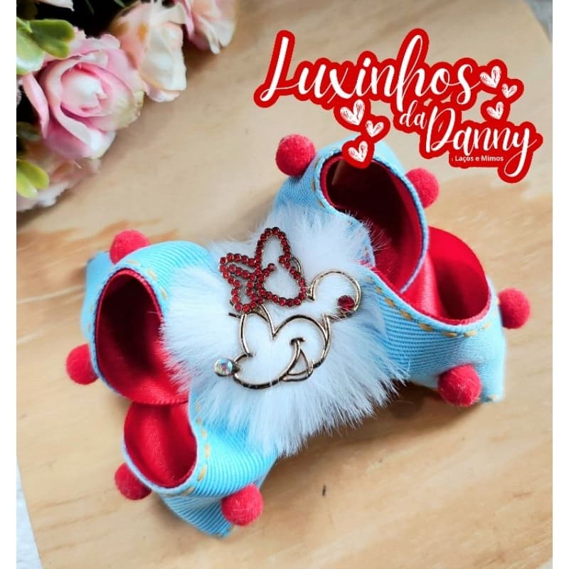 Laço de cabelo infantil  Minnie Laço da Minnie Laço Minnie Vermelha Laço de luxo Laço Minnie Luxo Laço infantil